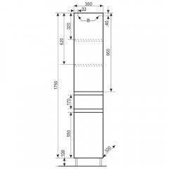 Пенал Style Line ElFante Атлантика 35 L ясень перламутр СС-00002228