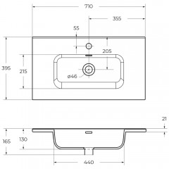 Раковина мебельная BelBagno BB700/390ETL