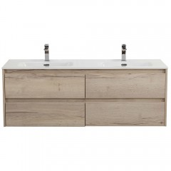 Тумба под раковину BelBagno Kraft 140 rovere galifax bianco KRAFT-1400-4C-SO-2-RGB