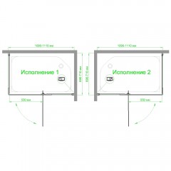 Душевое ограждение Royal Bath RB7110HPVD-T