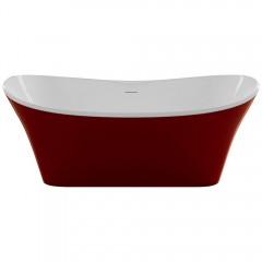 Ванна акриловая Frank F6104 white/red