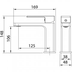 Смеситель для раковины Grossman Style 510.K35.05.100