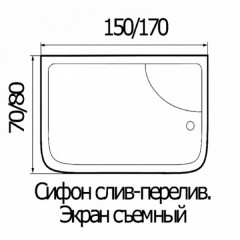 Душевая кабина River Wisla 150/80/50