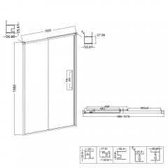 Душевая дверь Niagara Nova NG-34-L10CHGR