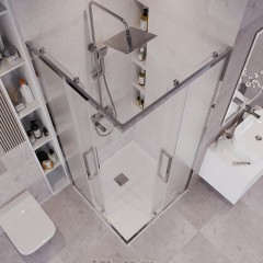 Душевое ограждение Grossman Cosmo 300.K33.02.9090.10.02