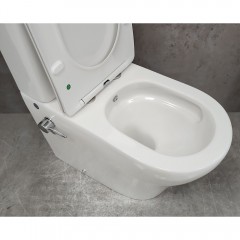 Унитаз Bloomix Rittberger AD3092TSB/F1 Ceramic+ безободковый торнадо с функцией биде и смесителем