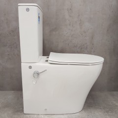 Унитаз Bloomix Rittberger AD3092TSB/F1 Ceramic+ безободковый торнадо с функцией биде и смесителем