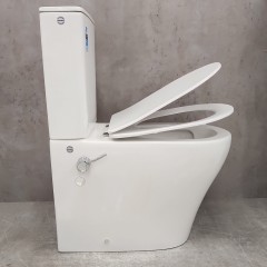Унитаз Bloomix Rittberger AD3092TSB/F1 Ceramic+ безободковый торнадо с функцией биде и смесителем