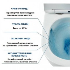 Унитаз подвесной Cerutti Viola Aria Tornado CT10583 безободковый торнадо