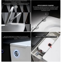 Унитаз подвесной Cerutti Argentera Aria Pulse CT10590 безободковый с импульсным смывом