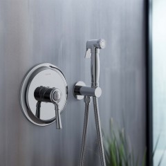 Смеситель с гигиеническим душем встраиваемый Aquatek Классик AQ1519CR