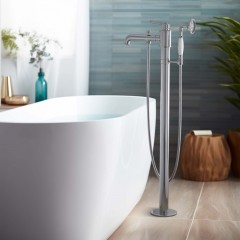 Смеситель для ванны Aquatek Классик AQ1545CR напольный