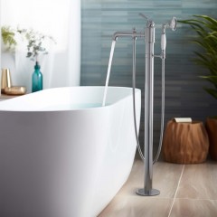 Смеситель для ванны Aquatek Классик AQ1545CR напольный