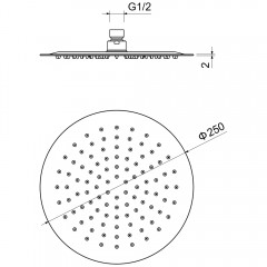Верхний душ Aquatek AQ2073BG