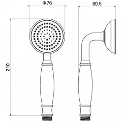 Ручной душ Aquatek Классик AQ2008CR