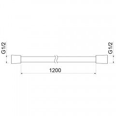 Душевой шланг Aquatek AQ2104BG