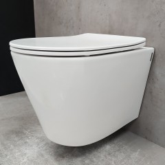 Инсталляция Grohe 38772001 + унитаз Bloomix Enjoy AD1304SB Ceramic+ безободковый с биде и смесителем