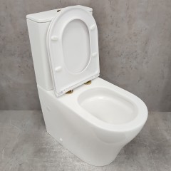 Унитаз Bloomix Barron 3.0 AD3091T/UF3gold безободковый торнадо