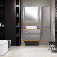 Зеркало ASB-Woodline Каталина 80 grey