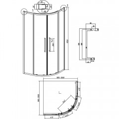 Душевое ограждение Grossman Cosmo 301.K33.02.1010.21.02