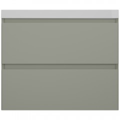 Тумба с раковиной Style Line Манхэттен 70 подвесная олива/белый