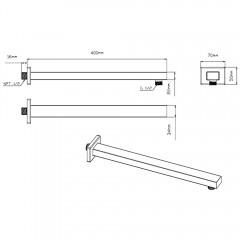 Душевая система встраиваемая Vincea Inspire VSFW-4211CH