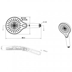 Ручной душ Vincea Inspire VSHN-3I1HGM