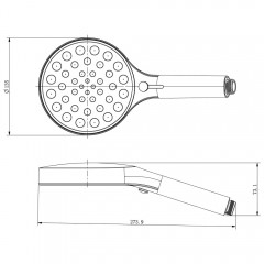 Комплект для душа Vincea Inspire VSHH-3I2AHCH