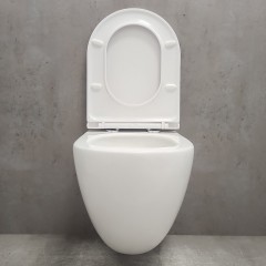 Инсталляция Grohe 38971000+ кнопка смыва Even 38966SH0 белый глянец + унитаз Bloomix Altair 3.0 AD1255T/UF1 безободковый торнадо с сиденьем