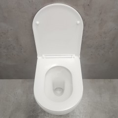 Инсталляция Grohe 38971000+ кнопка смыва Even 38966SH0 белый глянец + унитаз Bloomix Altair 3.0 AD1255T/UF1 безободковый торнадо с сиденьем