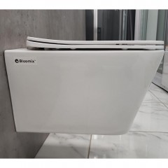 Инсталляция Grohe 38971000+ кнопка смыва Even 38966SH0 белый глянец + унитаз Bloomix Regnum 1202 безободковый с сиденьем