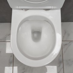 Инсталляция Grohe 38971000+ кнопка смыва Even 38966SH0 белый глянец + унитаз Bloomix Trend 1203 безободковый с сиденьем