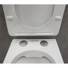 Инсталляция Grohe 38971000+ кнопка смыва Even 38966SH0 белый глянец + унитаз Bloomix Trend 1203 безободковый с сиденьем