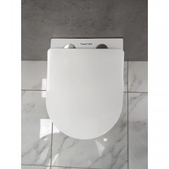 Инсталляция Grohe 38971000+ кнопка смыва Even 38966SH0 белый глянец + унитаз Bloomix Trend 1203 безободковый с сиденьем