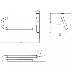Полотенцесушитель электрический Vincea VTD-1P1BE