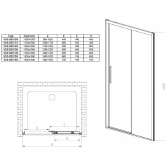 Душевая дверь Vincea Soft VDS-3SO130CLB