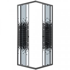 Душевое ограждение Niagara Eco NG-1008-14QBLACK