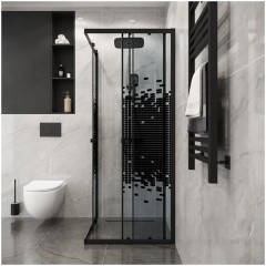 Душевое ограждение Niagara Eco NG-1008-14QBLACK