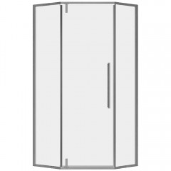 Душевое ограждение Vincea Slim-N VSP-4SN900CLGM