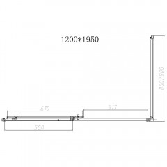 Душевое ограждение Vincea Slim-N VSR-4SN8012CLG