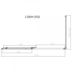Душевое ограждение Vincea Slim-N VSR-4SN8013CLGM