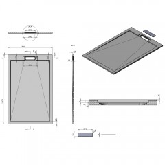 Поддон из искусственного камня Vincea VST-4SRL9016A