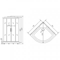 Душевая кабина Timo Standart T-5509