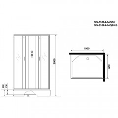 Душевая кабина Niagara Classic 330844QBKG