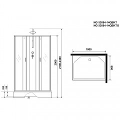 Душевая кабина Niagara Classic 330844QBKTG