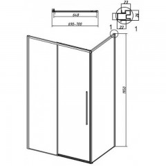 Боковая стенка Grossman Galaxy 200.K33.01.70.32.00