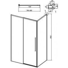 Боковая стенка Grossman Galaxy 200.K33.01.80.21.02