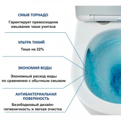 Унитаз Cerutti Vettore Tornado CT10816 безободковый