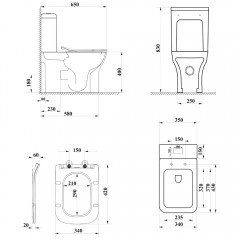Унитаз Cerutti Vettore Tornado CT10816 безободковый