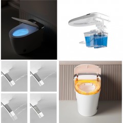 Унитаз-биде электронный Cerutti Ersilia Smart CT10616 безободковый